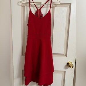 Red short dress size L